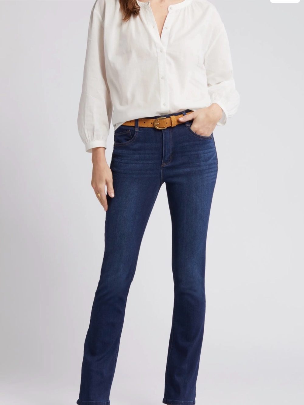 Wit & Wisdom Dark Blue Straight Leg Jeans